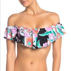 Trina Turk Off the Shoulder Swim Top